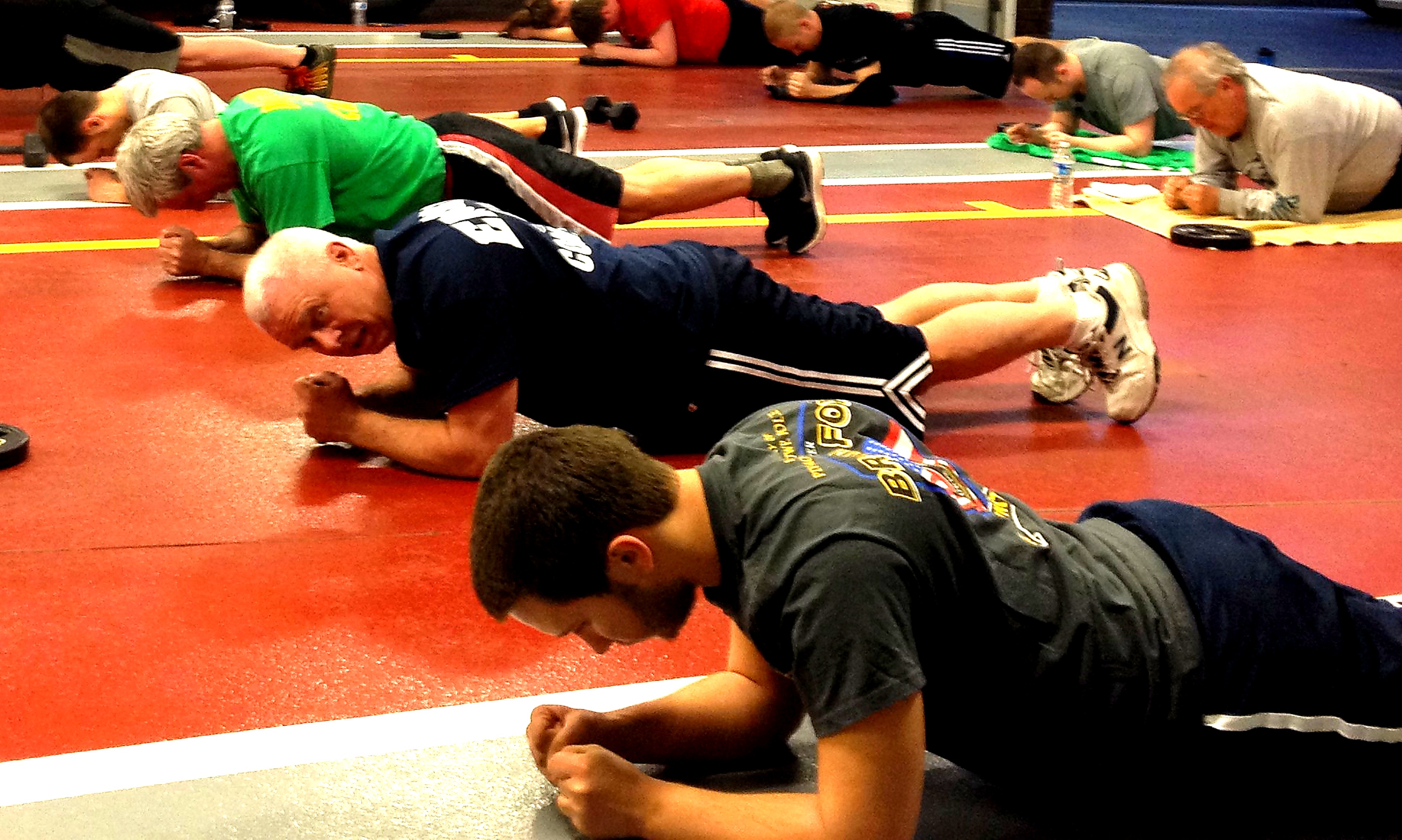 OSHA workers job site fitness class