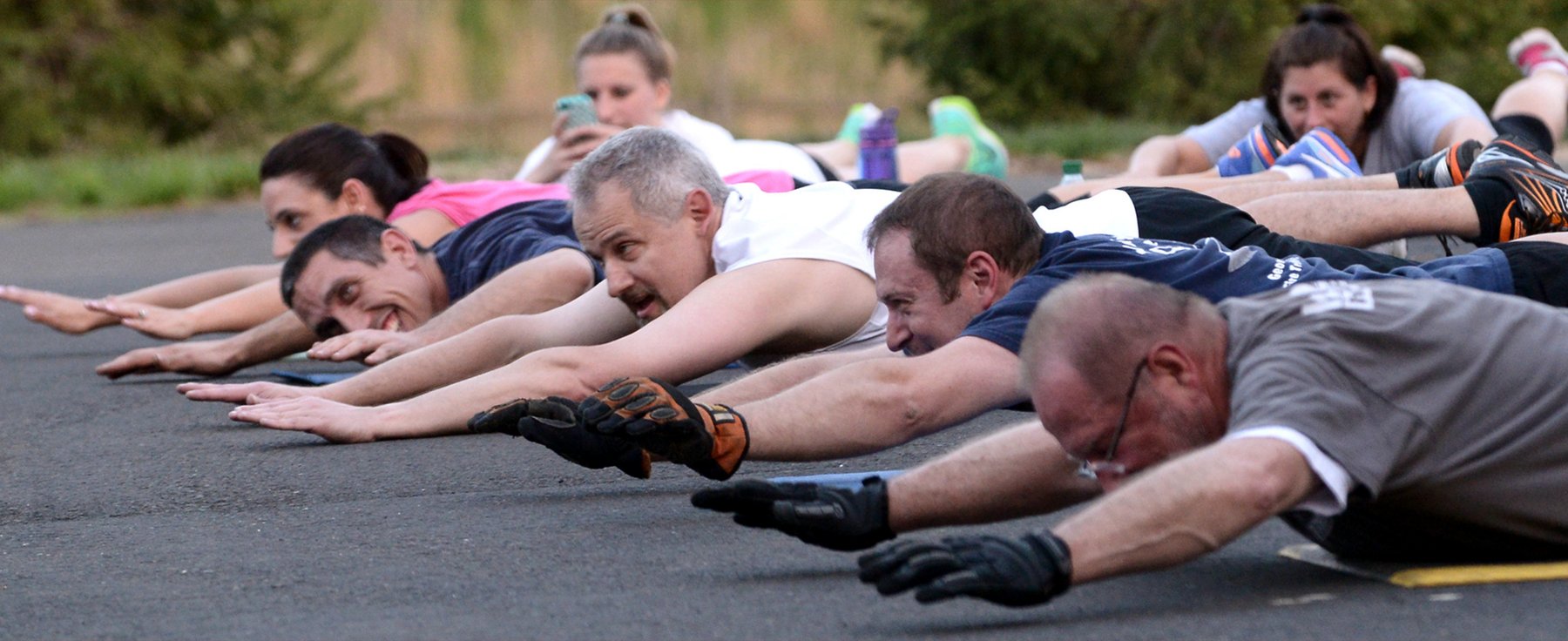 Fire company fitness class